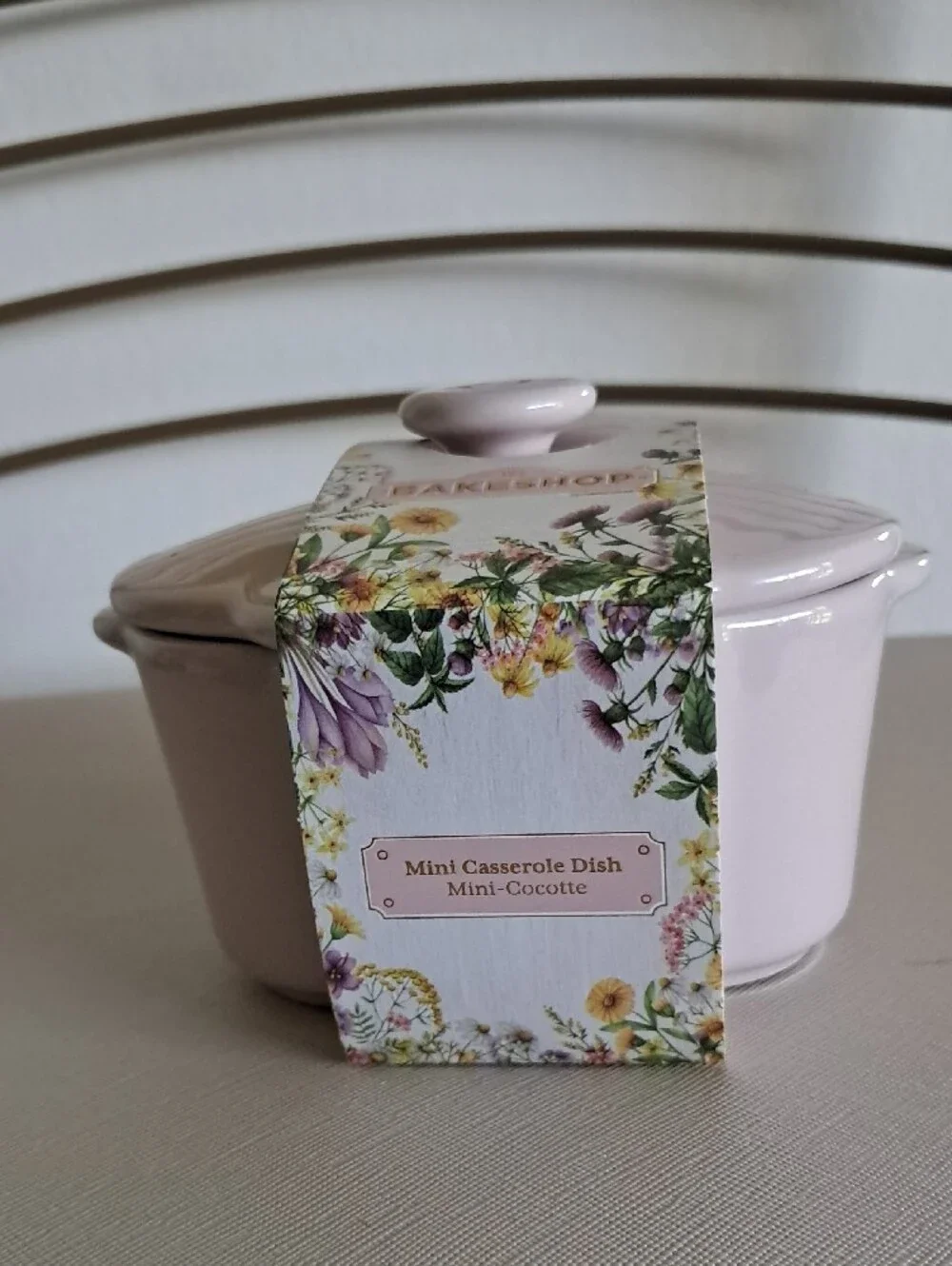 Pastel Pink Ceramic Mini Casserole Dish